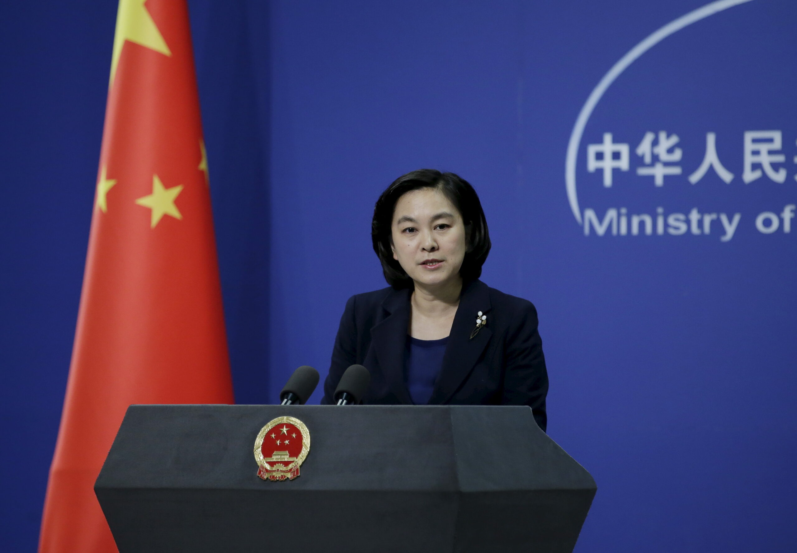 FILE PHOTO: Hua Chunying, spokeswoman of China's Foreign Ministry, speaks at a regular news conference in Beijing, China, January 6, 2016. REUTERS/Jason Lee