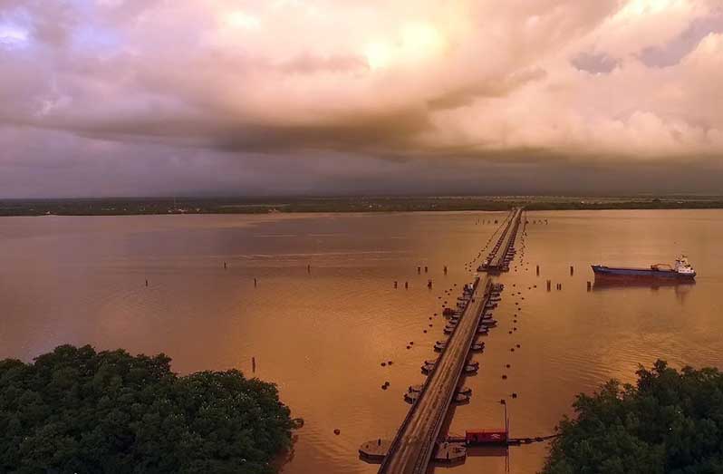 The Demerara Harbour Bridge  ( Image Credit : Real Guyana  )
