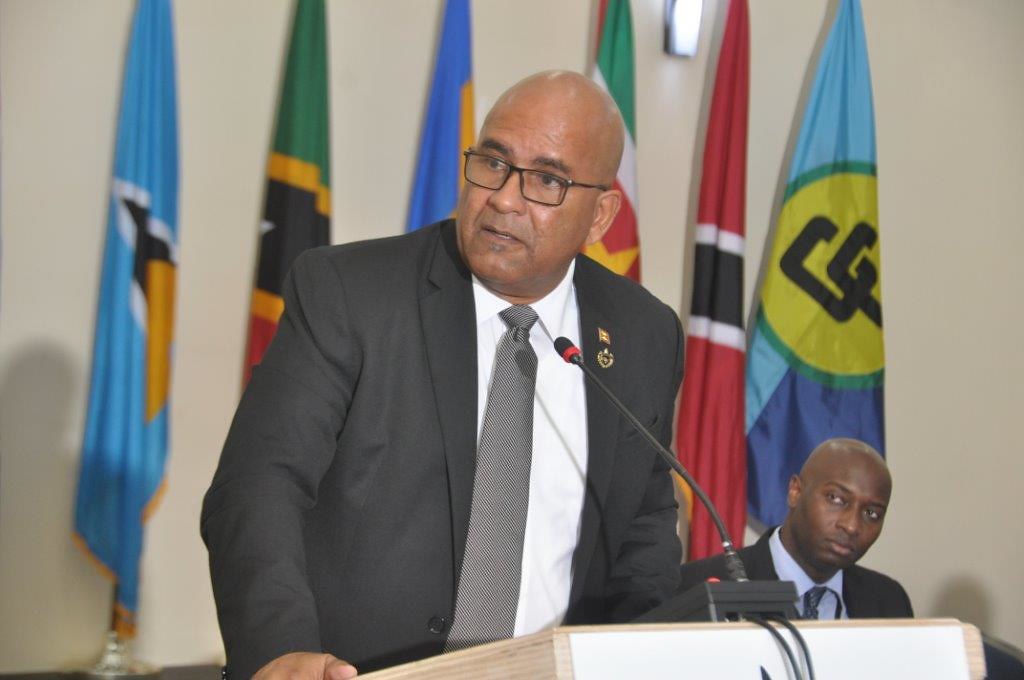 Grenada’s Minister of Foreign Affairs, Peter David