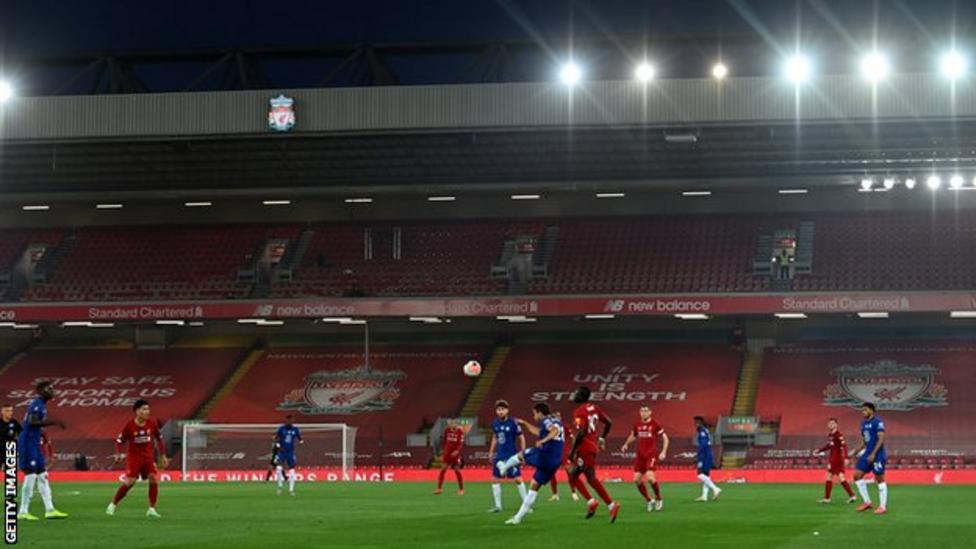 There have been no fans in attendance at a Premier League match since March