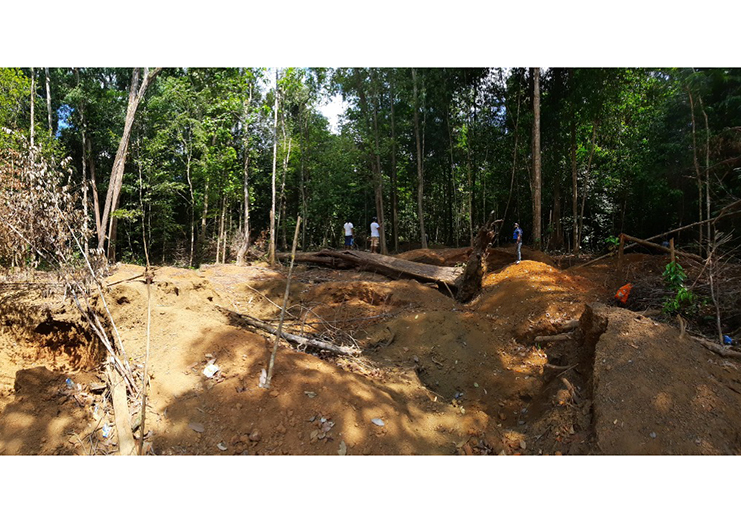 Mining Damage within The Iwokrama Forest (c) R Thomas