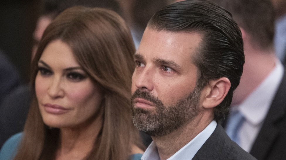 IMAGE COPYRIGHTGETTY IMAGES

Donald Trump Jr and his girlfriend, Kimberly Guilfoyle