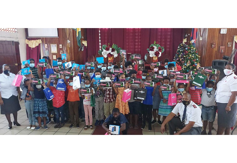 All set for learning! The beneficiaries of The Salvation Army Christmas Angel Tree Programme