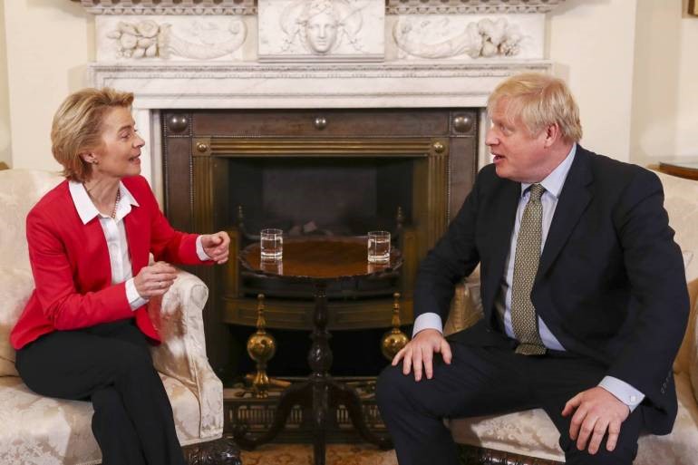 Prime Minister Boris Johnson and European Commission President Ursula von der Leyen are expected to speak on Saturday to try to break the impasse [File: Simon Dawson/EPA]