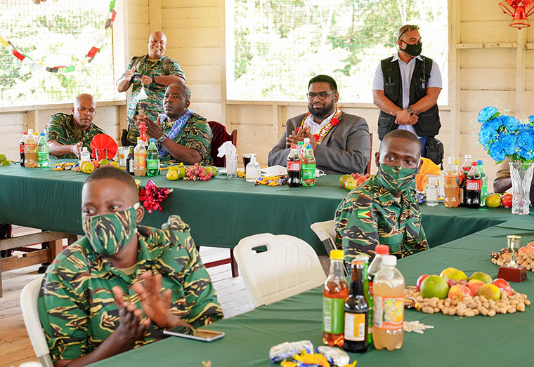President Ali joins GDF ranks at Kaikan for Christmas lunch