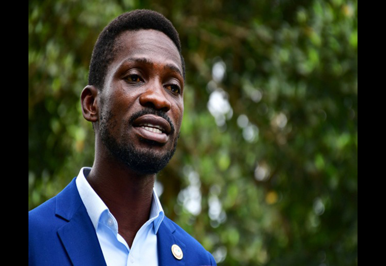 According to the election commission, Bobi Wine secured just 34.8 percent of the vote [File: Abubaker Lubowa/Reuters]