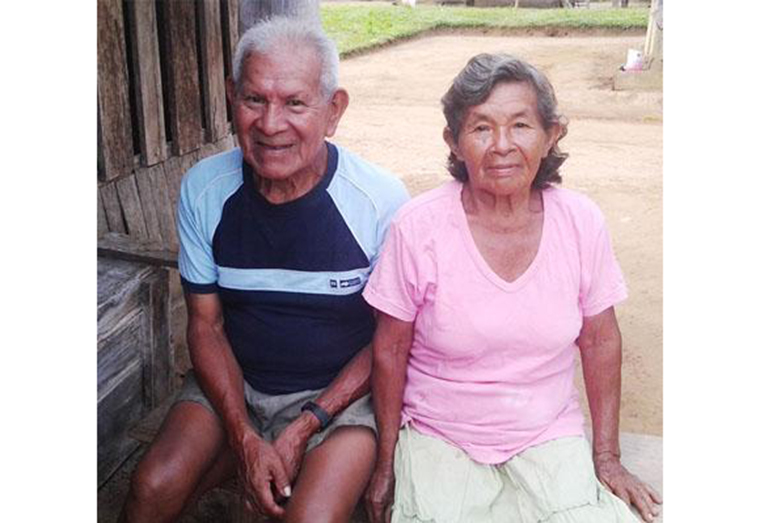 Former Toshao of Kako Village and Vice Chairman of the Cuyuni-Mazaruni Region, Abel Krammer and his wife Maxine in happier times