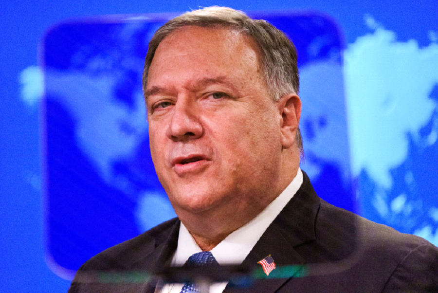 US Secretary of State Mike Pompeo accused Banco Financiero International SA of having ties to the Cuban military and using its profits to fund 'interference' in Venezuela [File: Jacquelyn Martin/Pool via AFP]