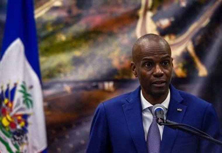 In this file photo President of Haiti Jovenel Moise speaks during a joint press conference with the Secretary General of the Organisation of American States (OAS) Luis Almagro in Port-au-Prince, on January 7, 2020. (Photo: AFP)