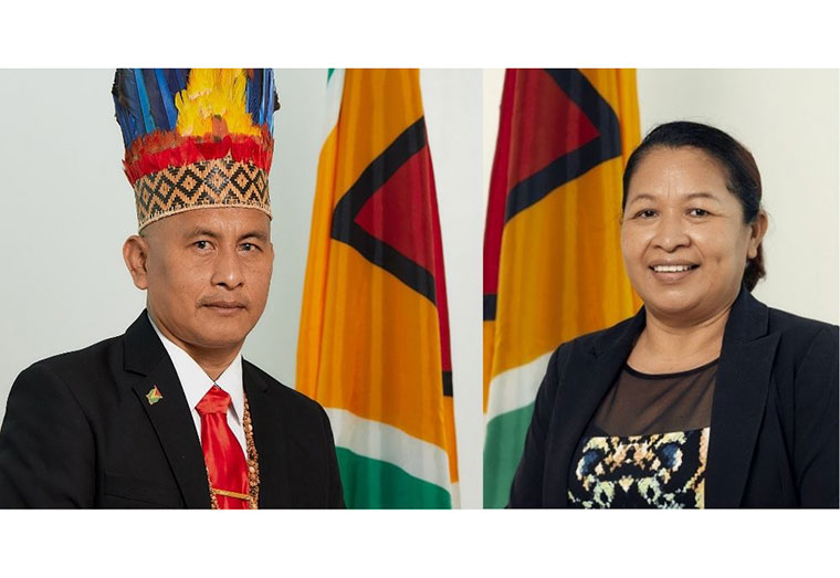 Government Member of Parliament (MP), Alister Charlie and Opposition Member of Parliament (MP), Dawn Hastings-Williams