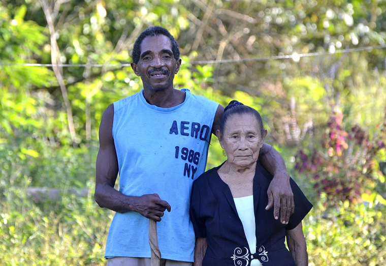Uncle Bobb and his wife Aunt Eloise during a recent visit to their home.