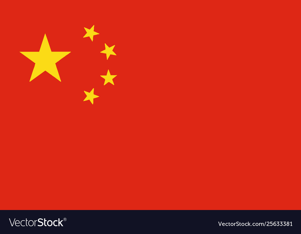 Detailed Illustration National Flag China