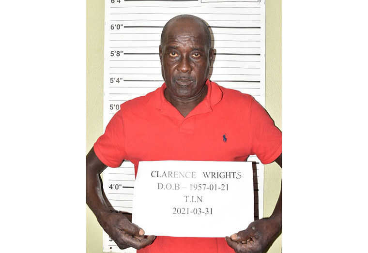 The 64-year-old man of Lot 54 Bagotsville, West Bank Demerara (WBD), Clarence Wrights