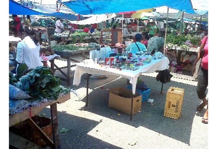 Lusignan Market is usually very busy on Fridays