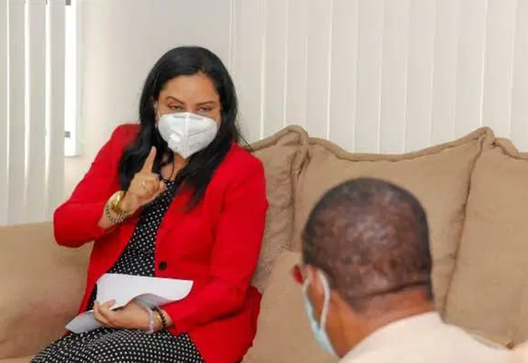 Minister of Human Services and Social Security, Dr. Vindhya Persaud on Wednesday held discussions with Assistant Commissioner of Police Clifton Hicken.