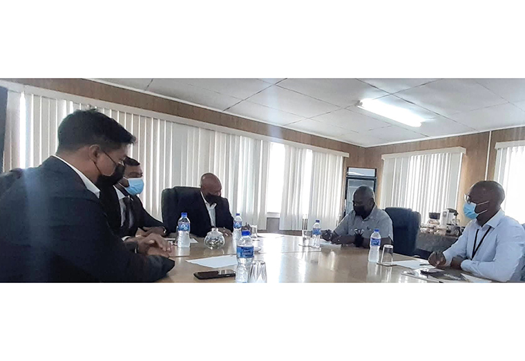 GCCI executives recently met with Minister of Home Affairs, Robeson Benn