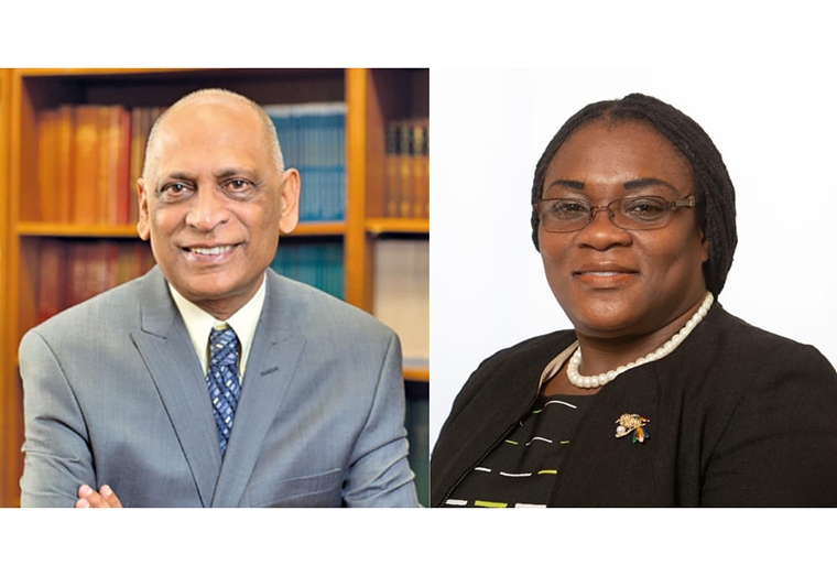 Advisor to the Minister of Health, Dr. Leslie Ramsammy and General Secretary of the Guyana Teachers Union (GTU) and Opposition MP, Coretta McDonald 