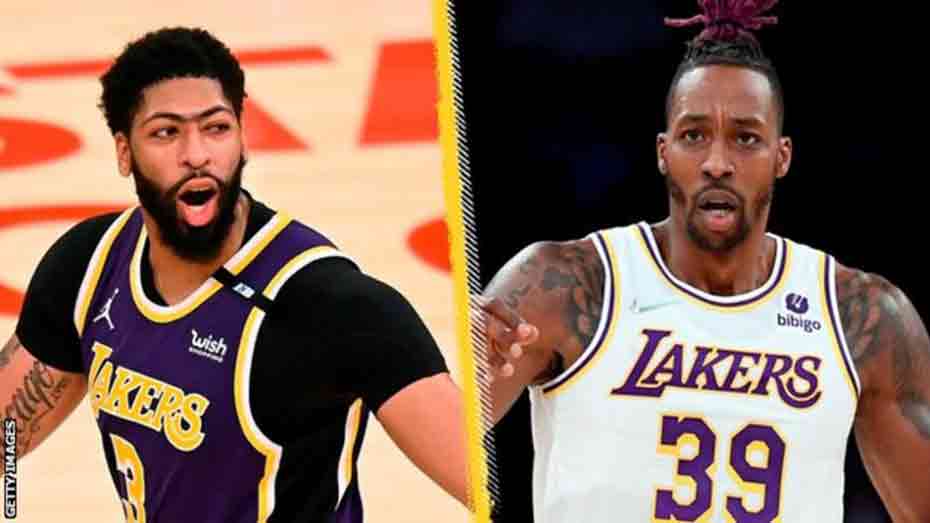 Davis and Howard coulkd not prevent a second successive defeat for the Lakers