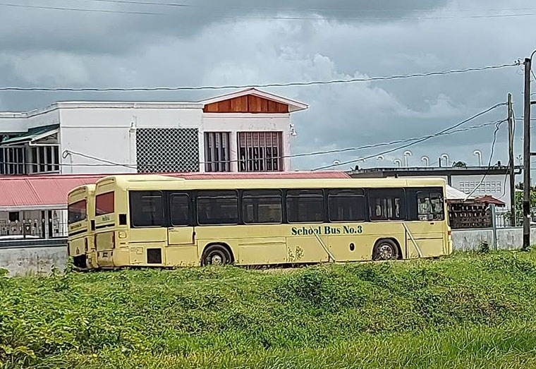 Shell of the bus in question taken by a concerned resident of the East Bank of Berbice