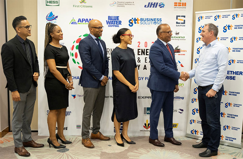 Some GTT’s Business Solutions Team and Energy Conference Members meet in anticipation of the upcoming International Energy Conference and Expo Guyana.