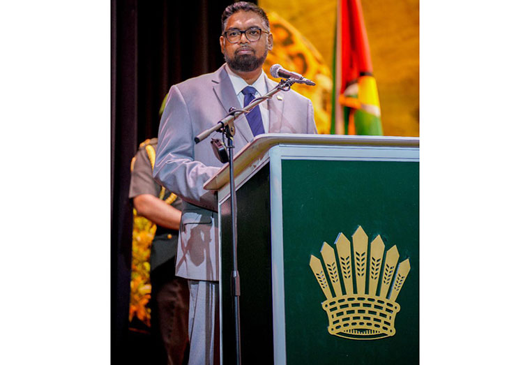 Commander-in-Chief and President, Irfaan Ali
