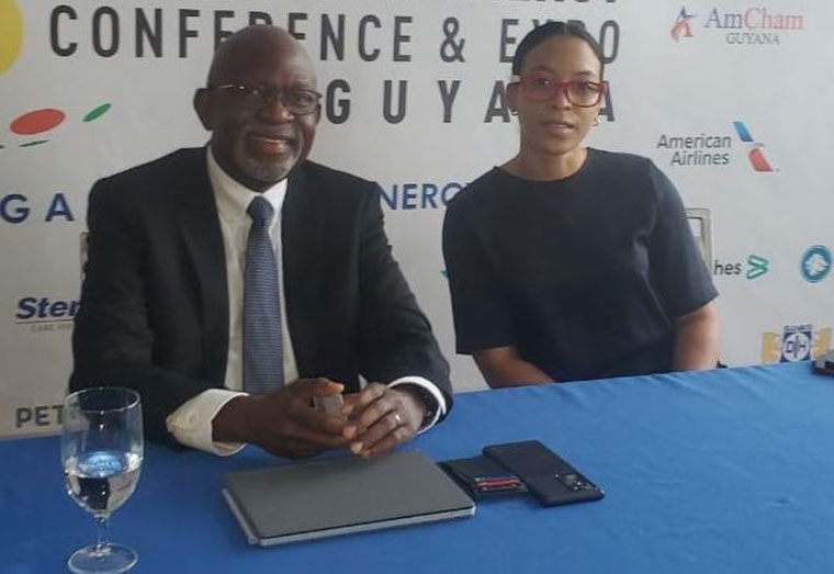 International Energy Conference and Expo (IECEG) Chief Executive Officer (CEO), Angenie Abel and Communications Director, Alex Graham