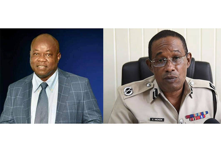 (L-R)  Leader of the PNCR, Aubrey Norton  and Commissioner of Police (ag), Clifton Hicken