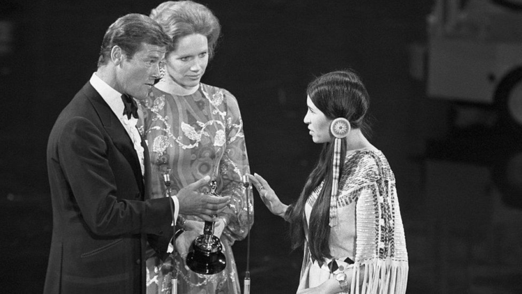 The award was presented by Roger Moore and Liv Ullman at the Oscars - but rejected