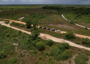 Aerial view of the site