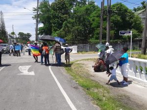 Demwaves photo: Guyanese protest GECOM for clean list
