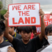 Indigenous people protest in Brazil about the need for greater protection for their lands