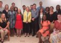 Returned Peace Corps Volunteers and  US Ambassador to Guyana Sarah-Ann Lynch