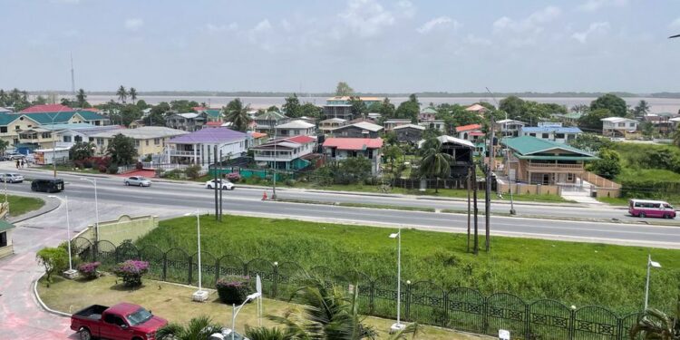 View of cityscape near the Demarara River, in Georgetown, Guyana, May 20, 2022. REUTERS/Gram Slattery/File Photo