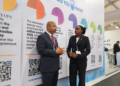 Dr. Colin Young, Executive Director of the CCCCC with Hon. Kerryne James, Grenada’s Minister of Climate Resilience, Environment and Renewable Energy