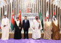 Chinese President Xi Jinping (left, four) and leaders of the GCC countries pose for a photo at the China-GCC Summit in Riyadh, Saudi Arabia, December 9, 2022. /Xinhua