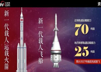 China develops its new-generation manned launch vehicle and spacecraft that will meet the long-term strategic need for manned lunar exploration. Photo: CCTV