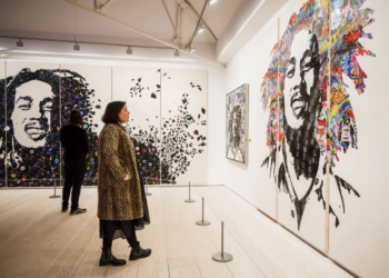 The Bob Marley One Love Experience at the Saatchi Gallery in London on Feb. 2.Alex Brenner via AP