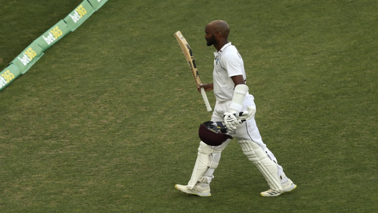 West Indies captain Kraigg Brathwaite scored 110 in his team's 164-run loss to Australia in the 1st Test at Perth. (AP Photo)