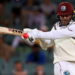 West Indies' Tagenarine Chanderpaul bats against Australia on the second day of the 2nd Test match in Adelaide, on Friday. (AP PHOTO)