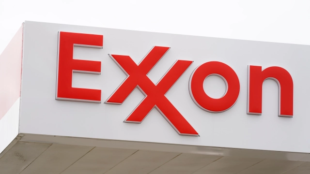 A sign for an Exxon gas station is displayed in Upper Darby, Pa., Tuesday, April 26, 2022. Exxon Mobil reports quarterly financial results on Friday, Oct. 28, 2022. (AP Photo/Matt Rourke)