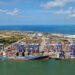 Photo taken in November 2022 shows a wharf of the Yangpu International Container in south China’s Hainan Province. (People’s Daily Online/Fu Wuping)