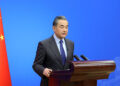 Chinese State Councilor and Foreign Minister Wang Yi at the symposium on the international situation and China's foreign relations on December 25, 2022. Photo: Ministry of Foreign Affairs