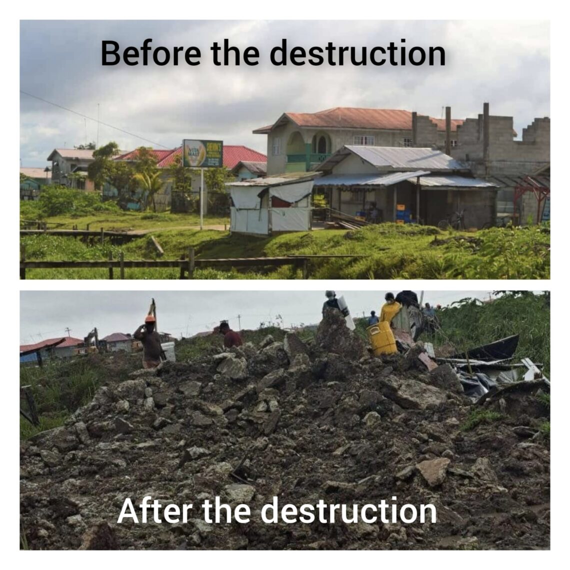 Destruction of Mocha (MP Nina Flue-Bess photo )