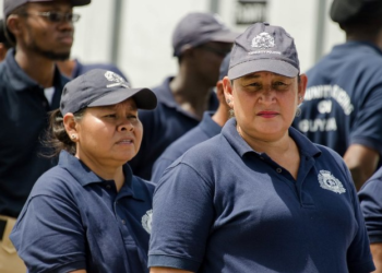 Members of a community policing group