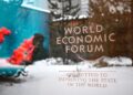 This photo taken on Jan. 15, 2023 shows the logo of the World Economic Forum (WEF) in Davos, Switzerland. (Xinhua/Lian Yi)