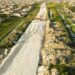The road passing through the Caneview/Mocha area. Evidence shows the residents' buildings did not affect the roadway