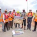 His Excellency, Dr Mohamed Irfaan Ali made an impromptu visit Monday afternoon to the construction site of Vreed-en-Hoop Shorebase Inc, located on the Demerara River