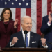 President Joe Biden delivers the State of the Union address to a joint session of Congress at the U.S. Capitol, Tuesday, Feb. 7, 2023, in Washington, as Vice President Kamala Harris and House Speaker Kevin McCarthy of Calif., applaud. (Jacquelyn Martin, Pool)