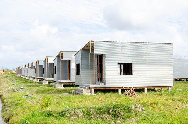 The low-income units being constructed (DPI photo)