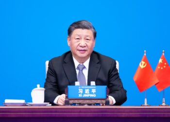 Xi Jinping, General Secretary of the Communist Party of China (CPC) Central Committee and Chinese president, attends the CPC in Dialogue with World Political Parties High-Level Meeting via video link and delivers a keynote address in Beijing, capital of China, on March 15 (XINHUA)